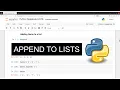 Python for Bioinformatics How to append to a list