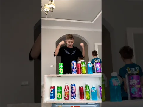 Match the Soda Drinks Challenge 😂 our version🫣 #shortsvideo #funny #romariki