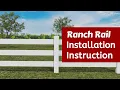 How To Install A Three-rail Eldorado Vinyl Fence