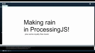 Making Rain in Processing