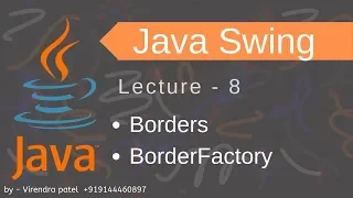 Java Swing Borders Lecture 8