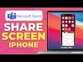How to Share Screen on Microsoft Teams iPhone Tutorial