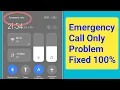 How to Fix Emergency Call Only No Service No Sim Card Problem On Android New Update