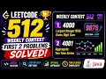 Weekly Contest 512 Walkthrough Java Solutions Complexity Analysis