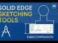 Solid Edge Sketching Tools Explained Complete Sketch Tutorial for Beginners