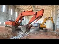 Download Lagu JCB 205 vs TATA 330 Excavator Rock Breaking and Loading Old Truck for Rubber Gloves Factory