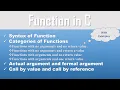 UNIT-5 Functions Function in c Recursive function