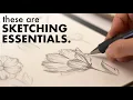 How to sketch flowers before you paint