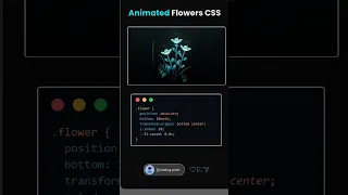 Flower Animation In Css HtmlCss Graphic Design Css javascript tutorial effect animation