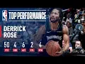 Derrick Rose Records A New CAREER HIGH 50 Points In Emotional Victory October 31 2018