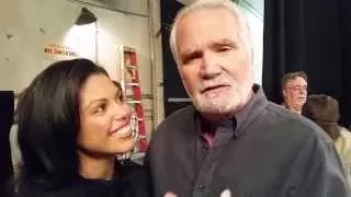 SOAPS COM ON SET B B s Karla Mosley and John McCook