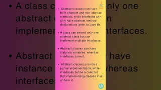 What are the differences between abstract classes and interfaces