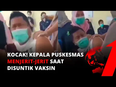Kocak! Takut Jarum Suntik, Kepala Puskesmas di Gorontalo Ketakutan Saat Akan Divaksin | tvOne