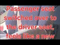 Freightliner on a budget passenger seat switched to driver seat