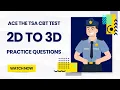 Ace the TSA CBT 2026 Master 2D to 3D Connect the Dots Image Matching