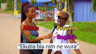 from akan to english language ekutia bia nim ne wura africa proverbs what do you know