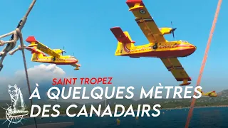 Des CANADAIRS nous FROLENT au mouillage : INCENDIE dans le VAR # voilier coraille en voyage