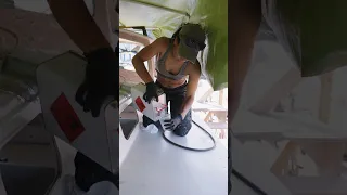 We keep cutting holes in our boat!