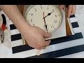 Quartz wall clock mechanism replacement breakdown rebuild