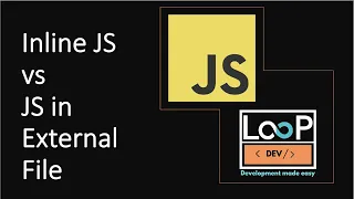 Inline JavaScript vs JavaScript in External File