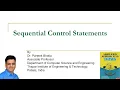 Sequential Control Statements of