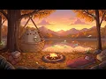 Download Lagu Chill Autumn Night Pusheen's Campfire Lakeside 🔥 Lofi Music for Sleep \u0026 Stress Relief