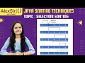 Selection Sort in JAVA Explanation with Program Class 10 ICSE Computer