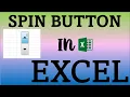 How to Create a Spin Button in Excel Link Cell to Button and Change Values in Excel SPIN BUTTONS