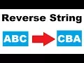 Program to Reverse a String in c Net