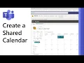 How to create a shared calendar in Microsoft Teams