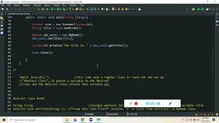 hacker rank java abstract class tutorial for beginners