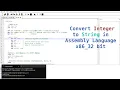 Intel x86 32 bit - Convert Integer to String in Assembly Language using NASM Assembler