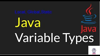 Java Variable Types Global Static Local Variables Java Full Stack Course for Beginner Java