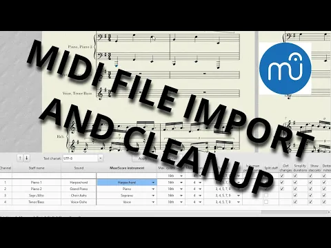 Download MP3 MuseScore Tutorial 11 - MIDI File Import and Cleanup [Intermediate]