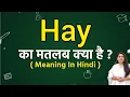 Hay meaning in hindi Hay ka matlab kya hota hai Word meaning