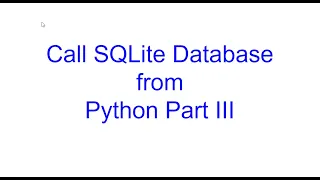 Connect Python to SQLite Databases Part 3 Learn Python From Scratch 10 Kovolff