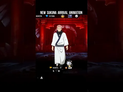 Sukuna Arrival Animation 🔥 Free Fire X Jujutsu Kaisen Malevolent Shrine New Arrival Animation