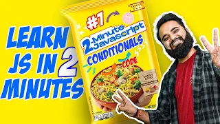 if-else Conditionals in JavaScript 2 Minute JS JavaScript Tutorials in Hindi Part 07