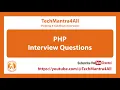 PHP Interview Questions - Set 01