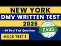 NY WRITTEN TEST 2026 DMV WRITTEN PRACTICE TEST NEW YORK 2026 HANDBOOK QUESTIONS