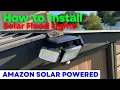How to Install Solar Motion Flood Lights on House Shed