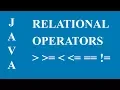 Relational Operators in Java