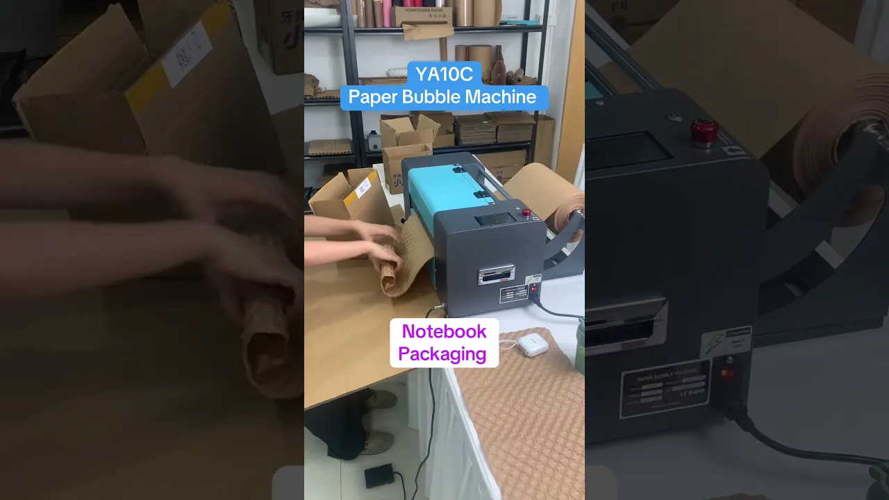 Kraft Paper Bubble Machine, high‑strength buffer paper to avoid damage in cross‑border transit.