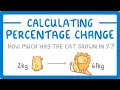 GCSE Maths - How to Calculate Percentage Change Increase or Decrease exams
