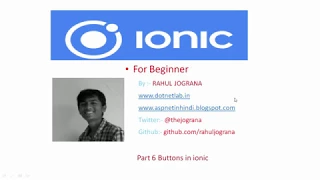 Part 6 how to use buttons in ionic