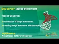 SQL Server - Merge Statement