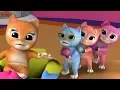 Download Lagu tiga anak kucing kecil | anak kucing berima | sajak bayi | Three Little Kittens | Preschool Rhymes