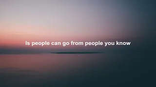 Selena Gomez People You Know Lyrics 