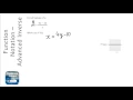 Function Notation Advanced Inverse Function Grade 8 - OnMaths GCSE Maths Revision