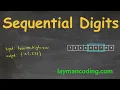 Sequential Digits Sliding Window Approach